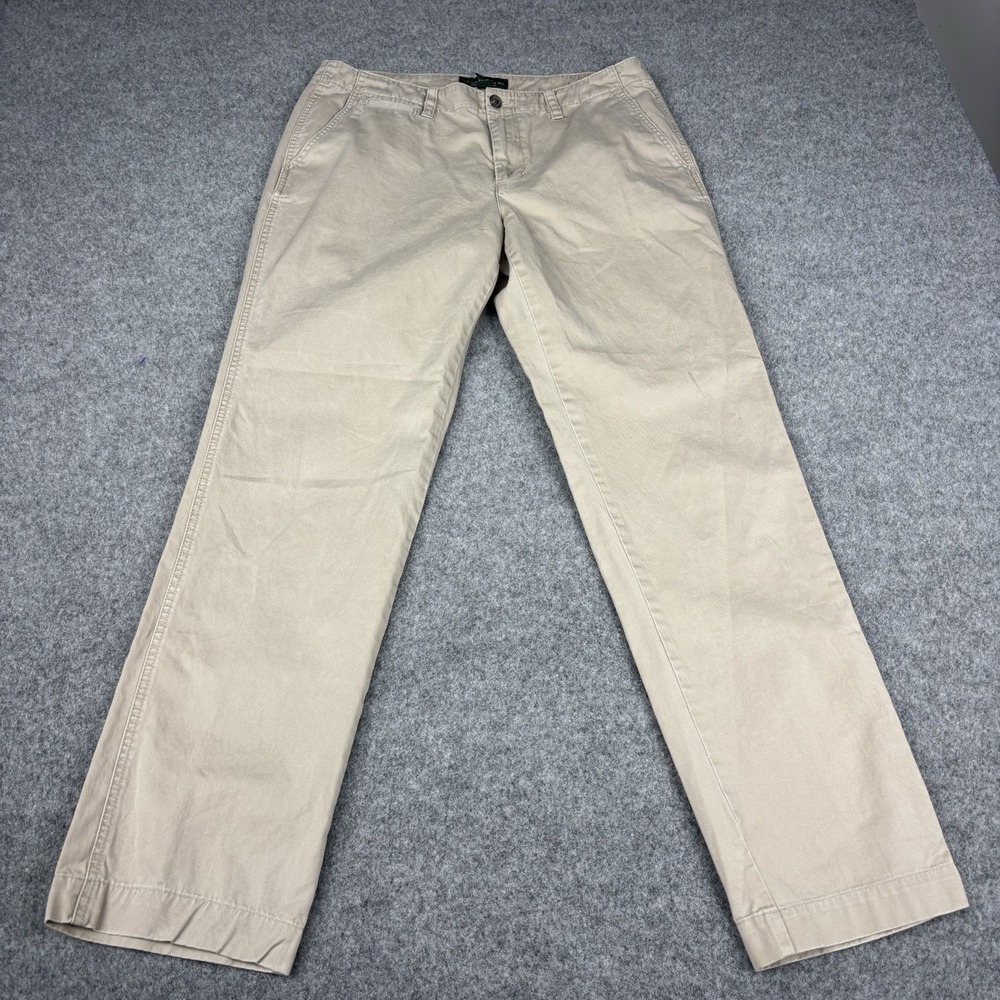 Lauren Ralph Lauren Women's Khaki 12 Cotton Pants